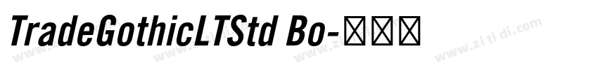 TradeGothicLTStd Bo字体转换